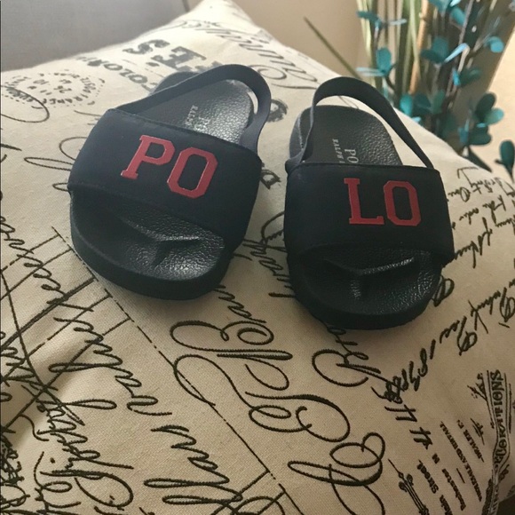 baby boy polo sandals